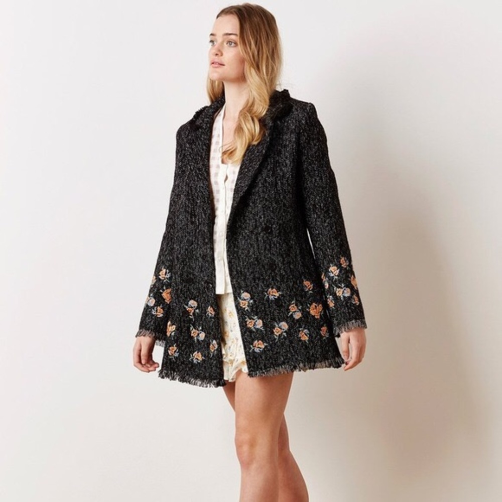 STEVIE MAY 🌸 Realisation Tweed Coat NWOT - Picture 2 of 3